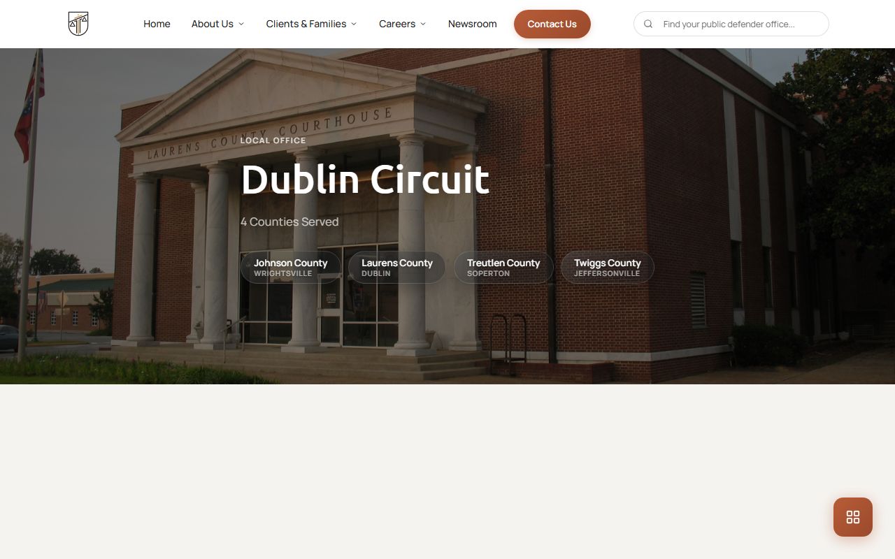 Johnson County criminal court records GPDC Dublin Circuit office
