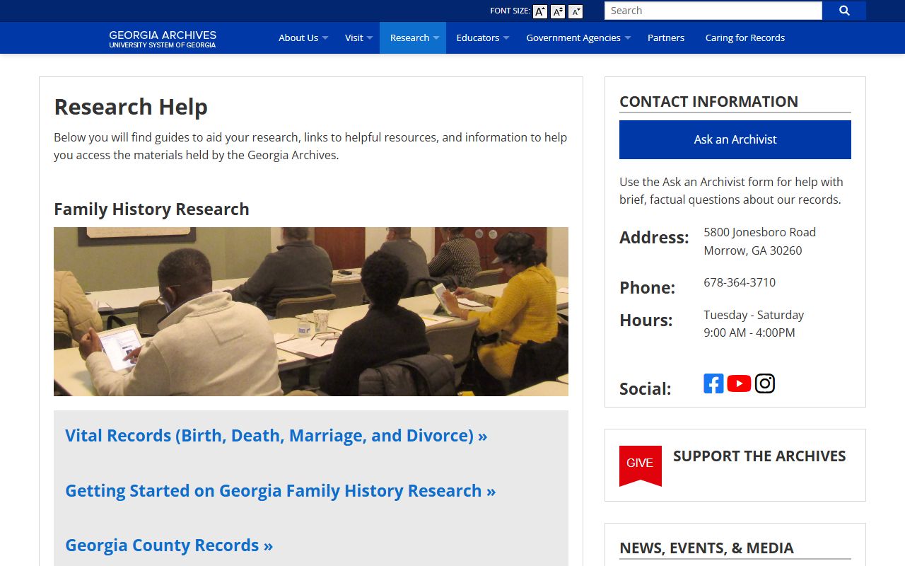 Johnson County marriage and divorce records Georgia Archives research help