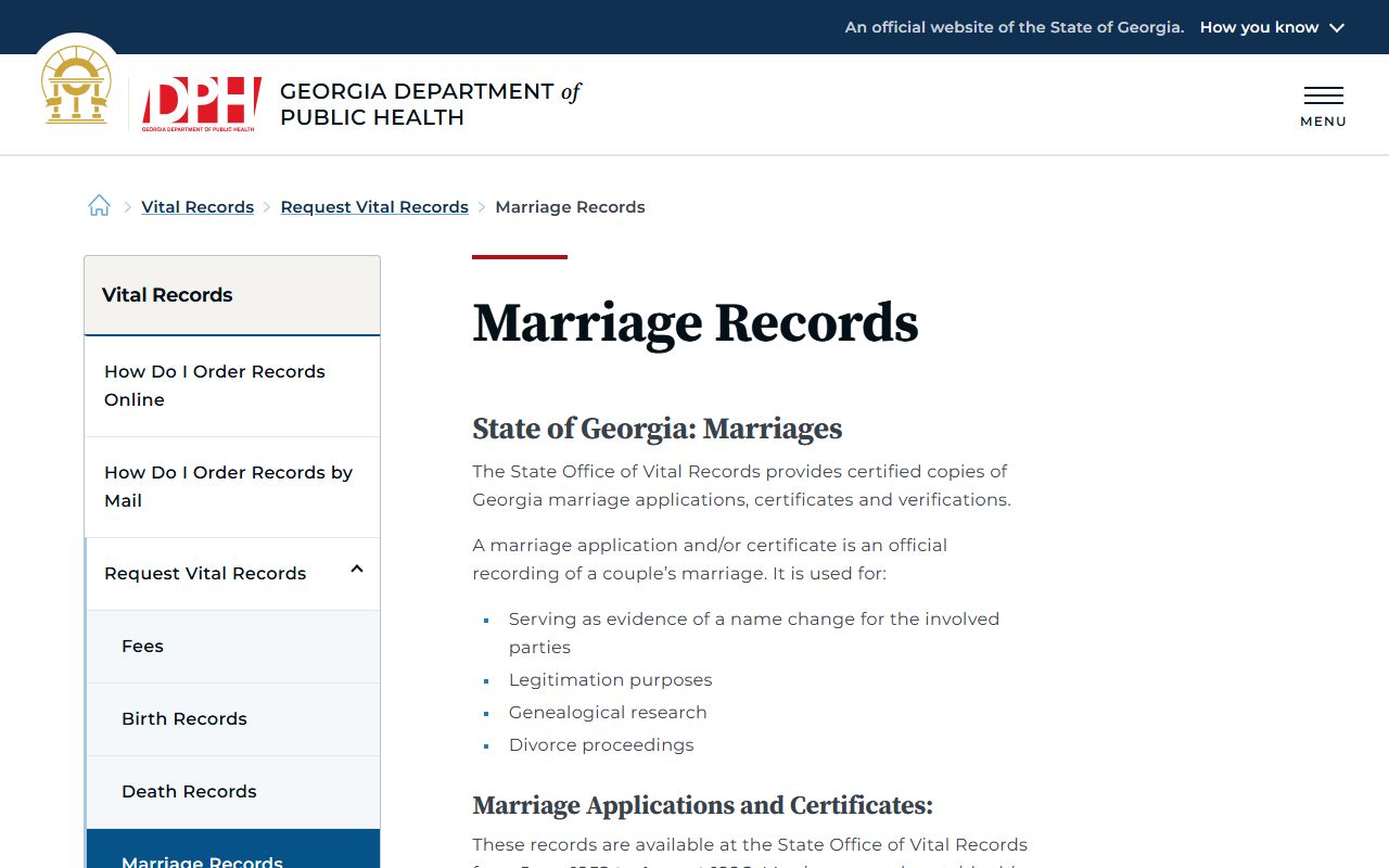 Johnson County marriage and divorce records Georgia DPH marriage records
