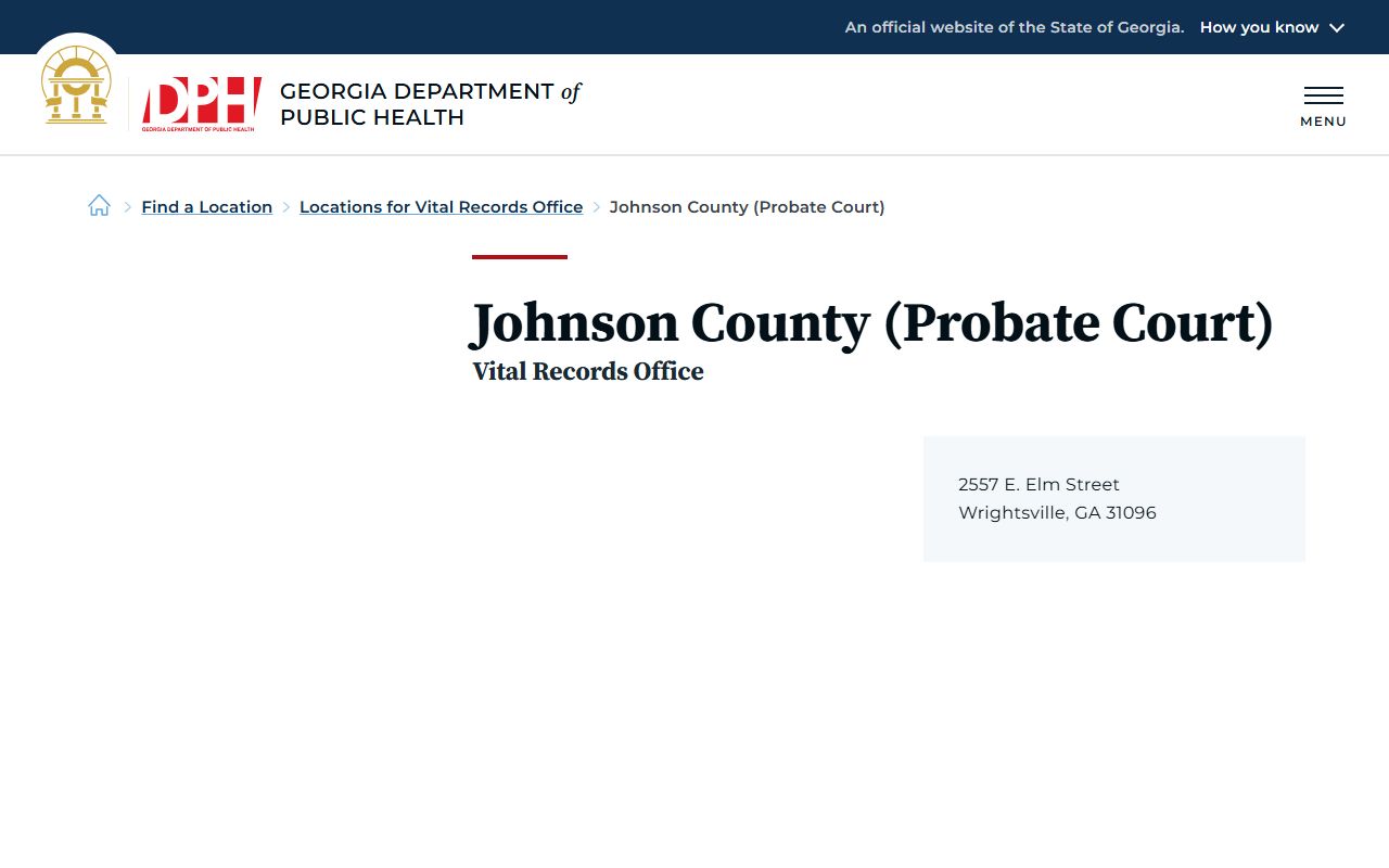 Johnson County probate records DPH Probate Court vital records listing